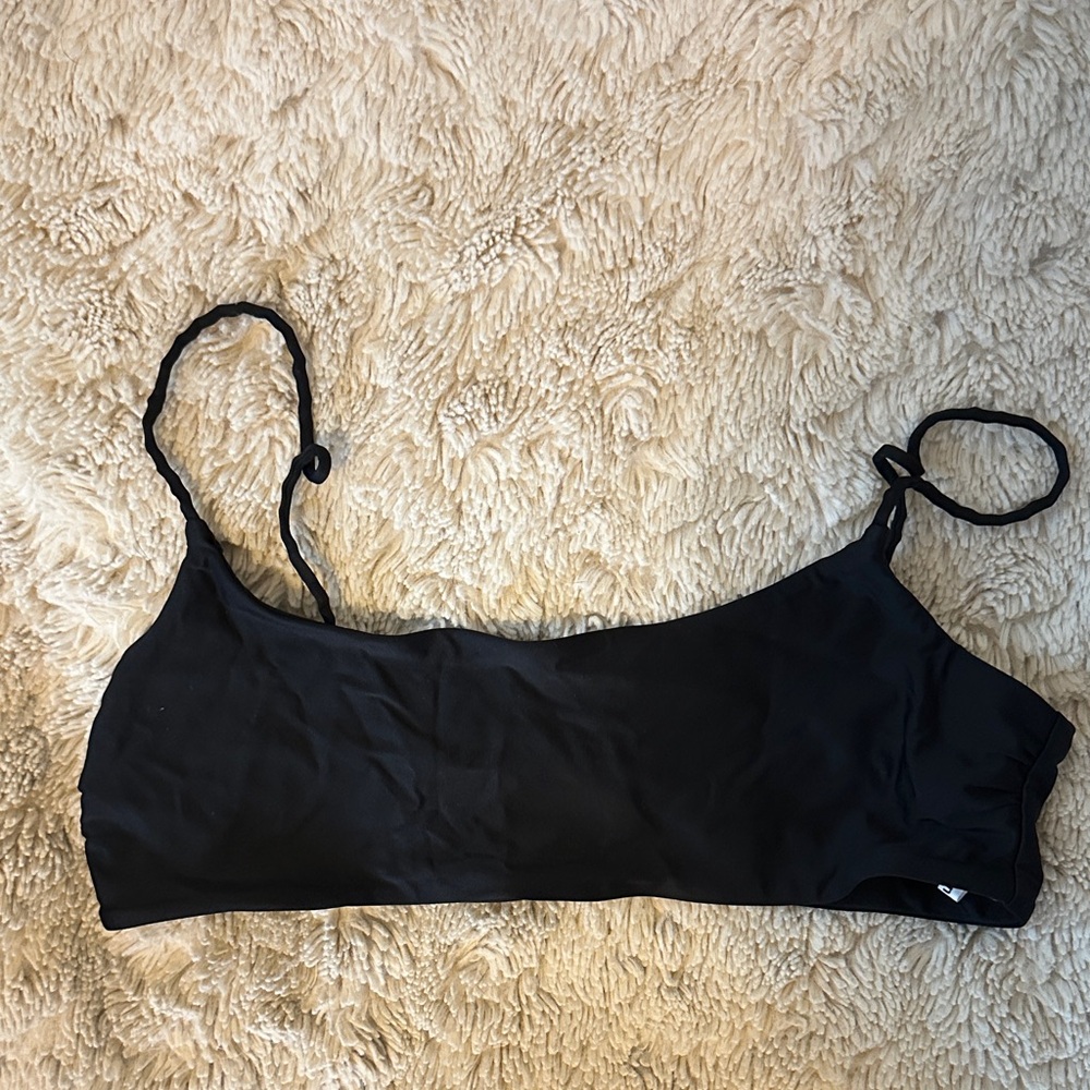 Reformation Black Bikini Top